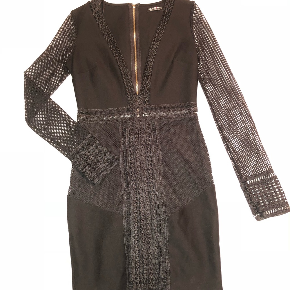 Black Mesh Fashion Nova Dress